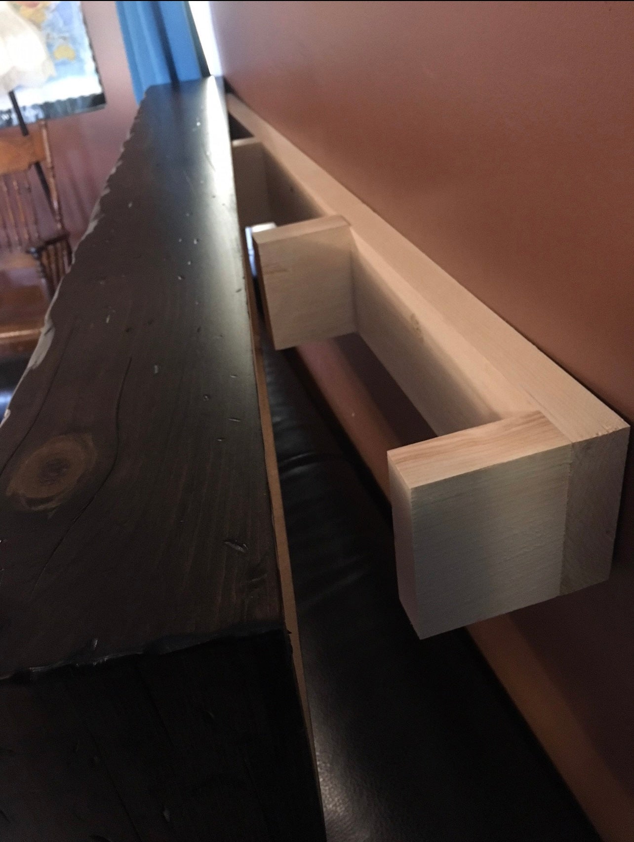 Custom-made Distressed Fireplace Mantel