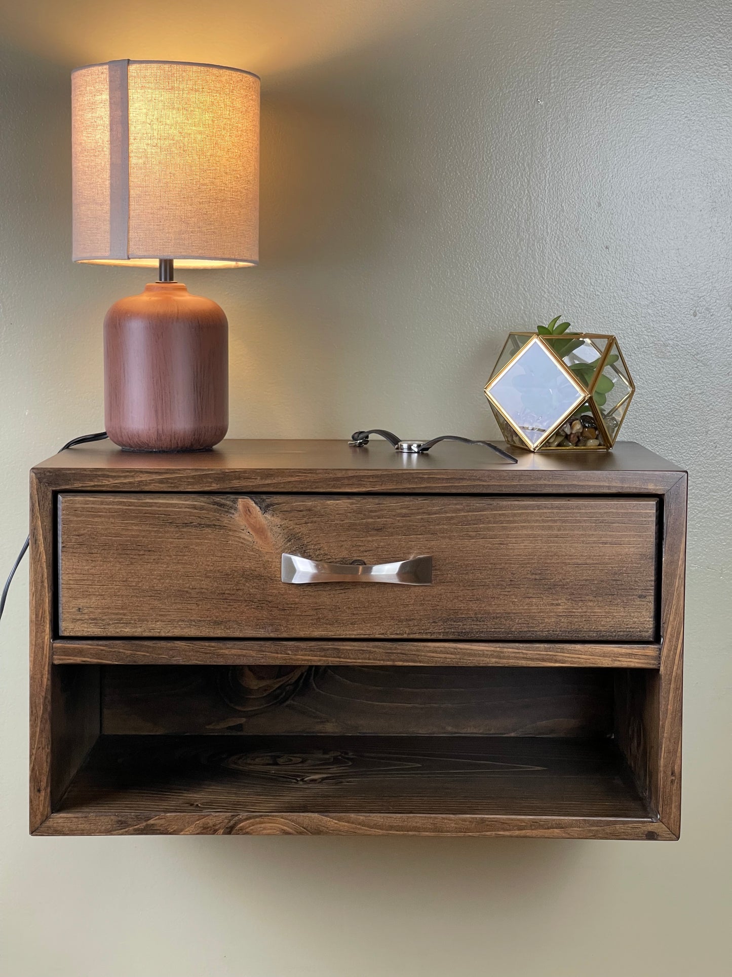 Large Floating Nightstand, Bedside Table with drawer, Buy 2 and save, many colors available