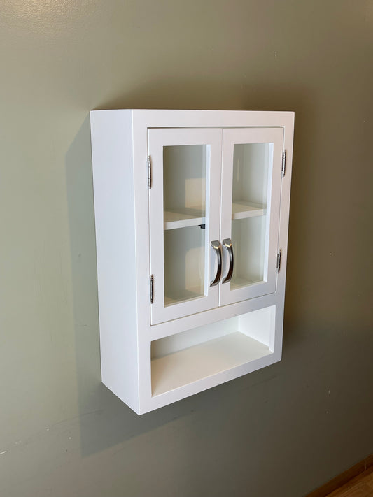 Bathroom Cabinet with Glass doors, Medicine Cabinet, Kitchen Cupboard,
