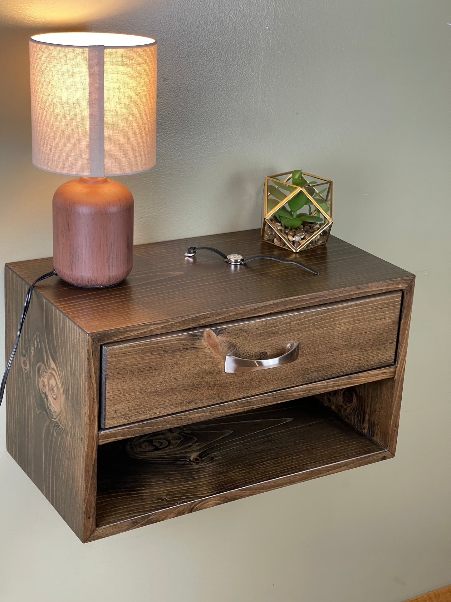 Large Floating Nightstand, Bedside Table with drawer, Buy 2 and save, many colors available