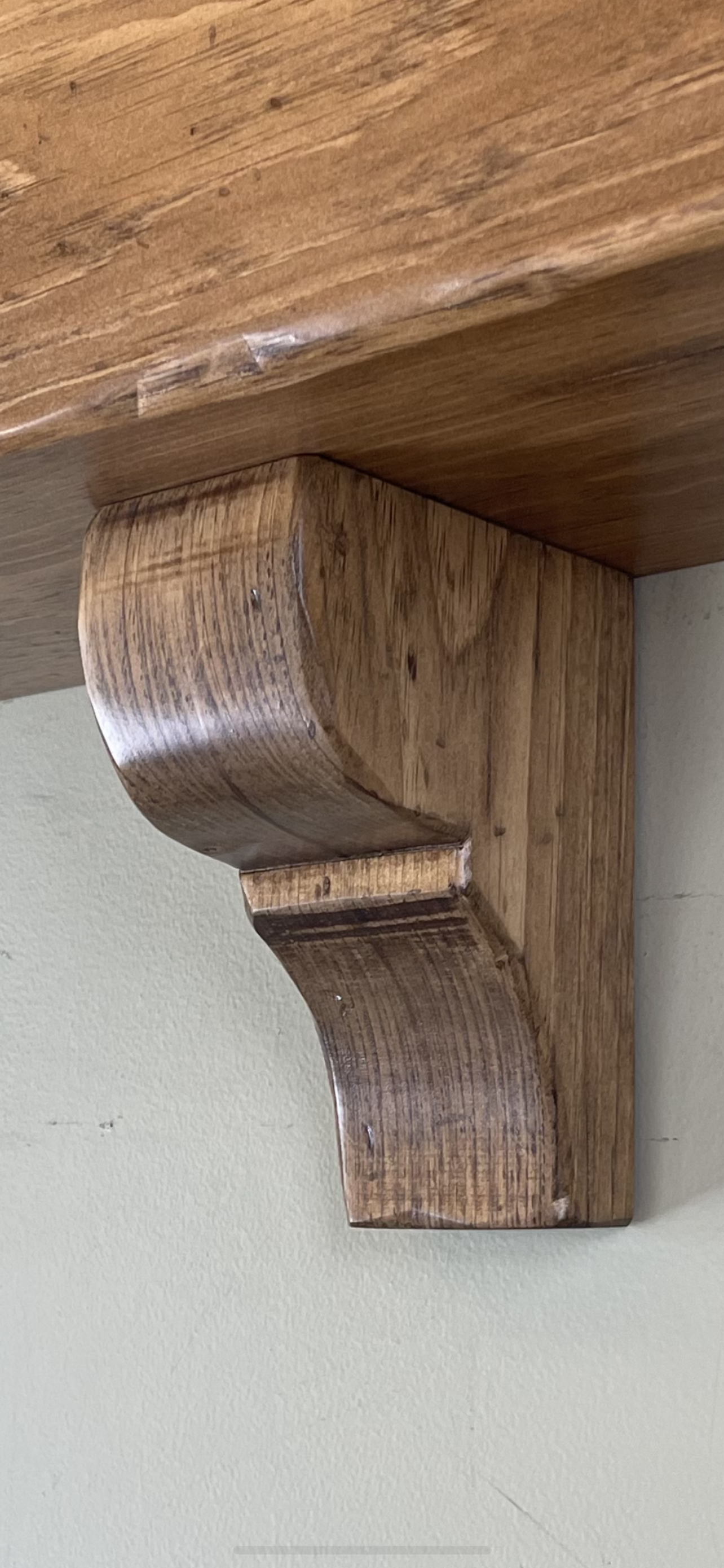 Pair of Heavy Duty Distressed Mantel Corbels