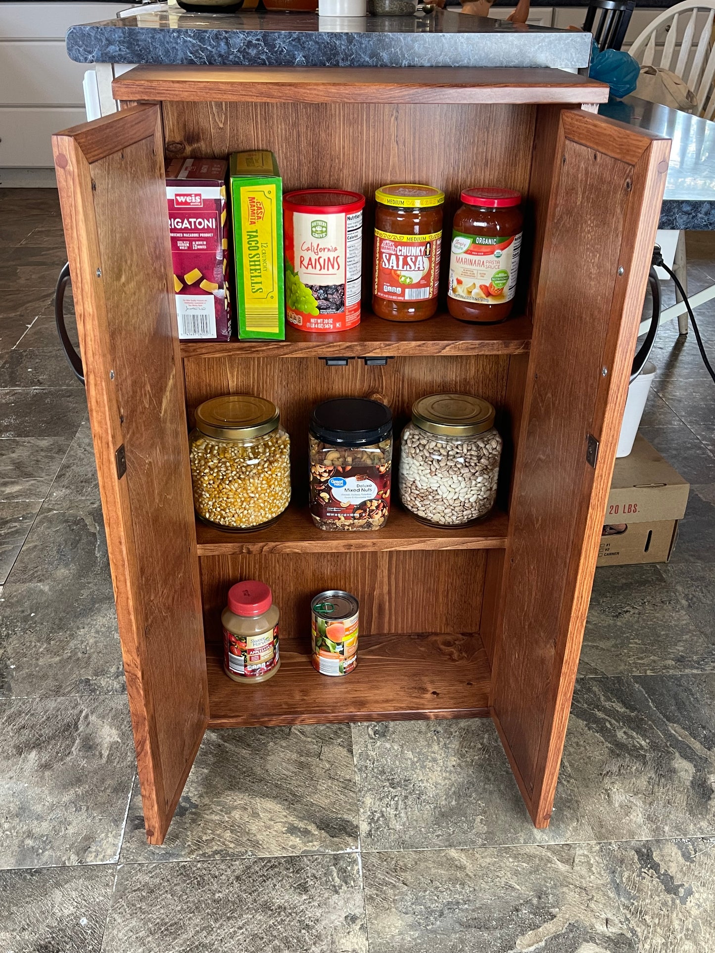 Narrow Upright Storage Cabinet, Bathroom or Kitchen Cabinet