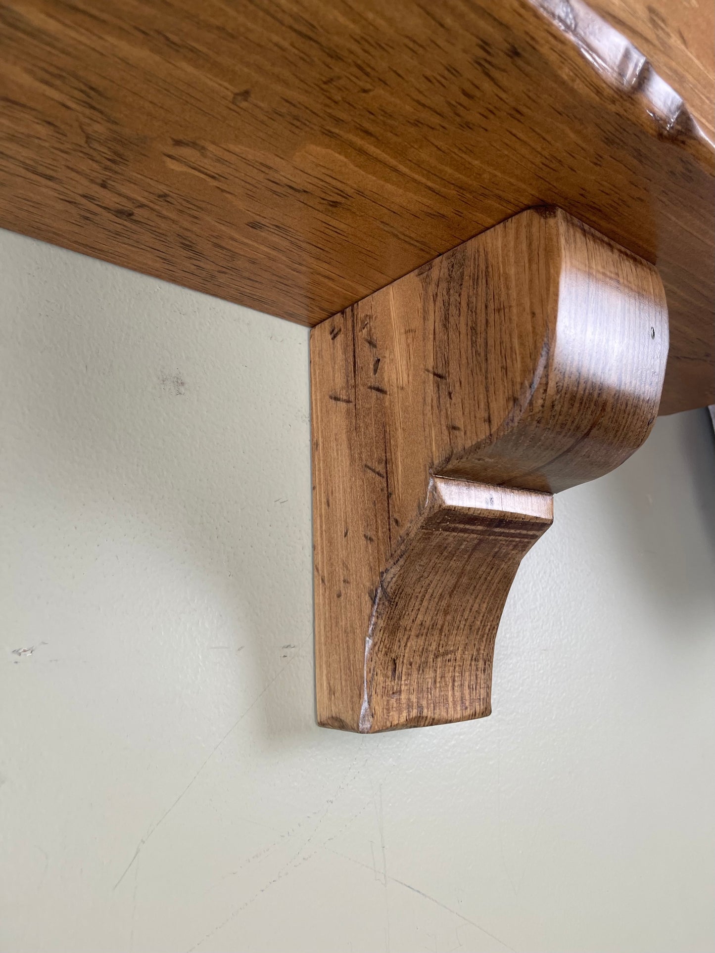 Pair of Heavy Duty Distressed Mantel Corbels