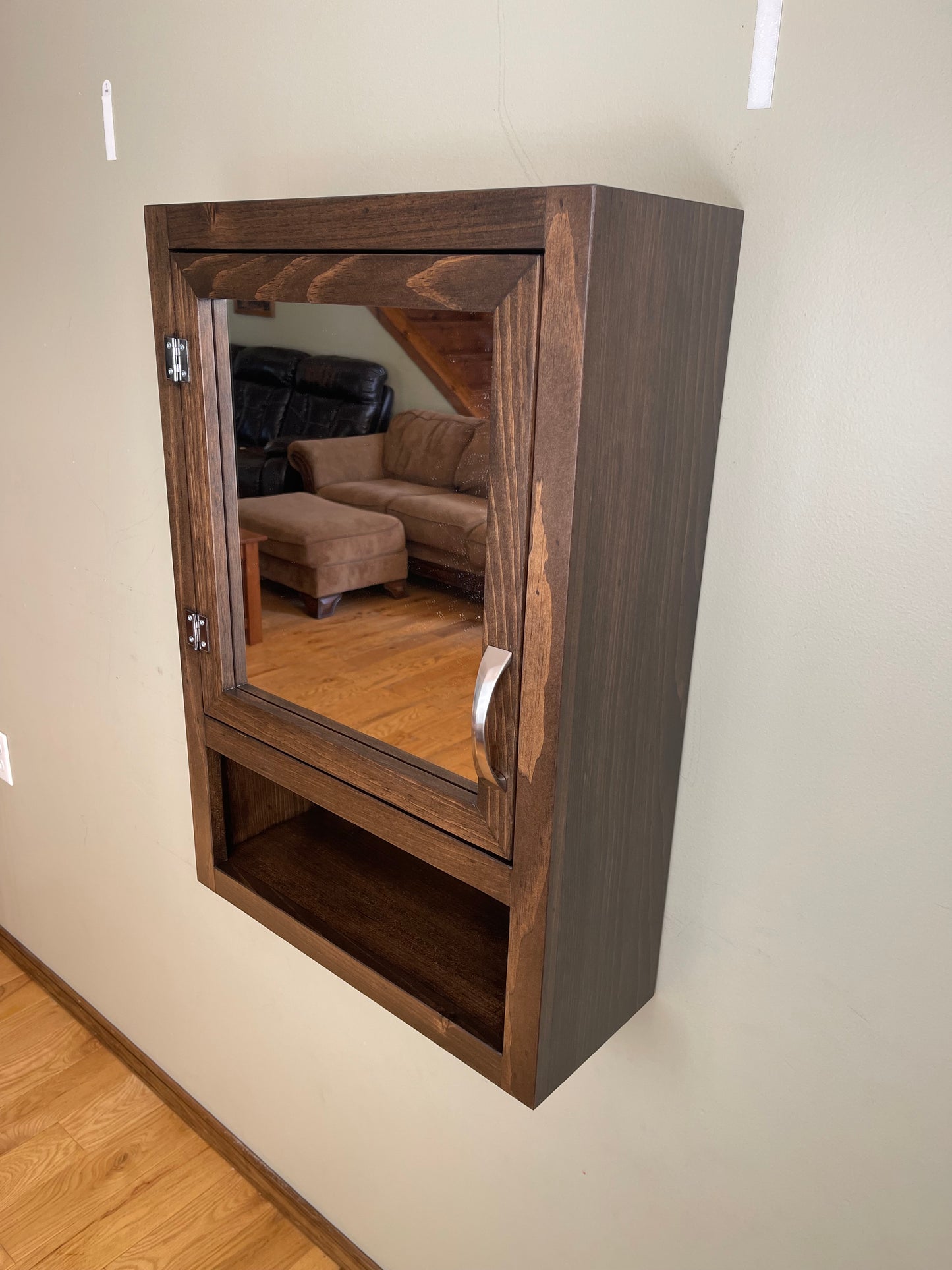 Wall Hanging Bathroom Mirror Cabinet, Medicine Cabinet, Kitchen Cupboard, Many colors available