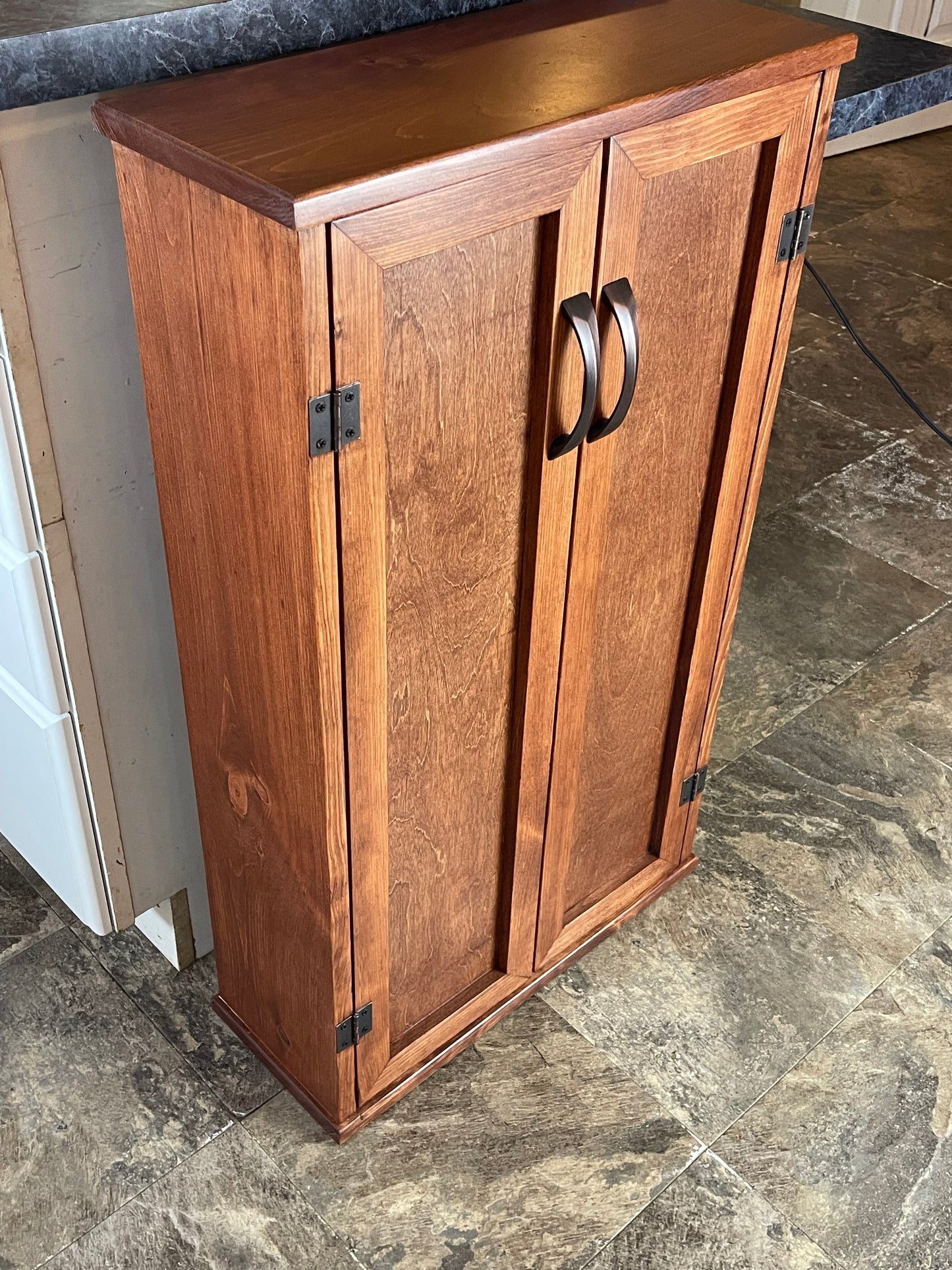 Narrow Upright Storage Cabinet, Bathroom or Kitchen Cabinet