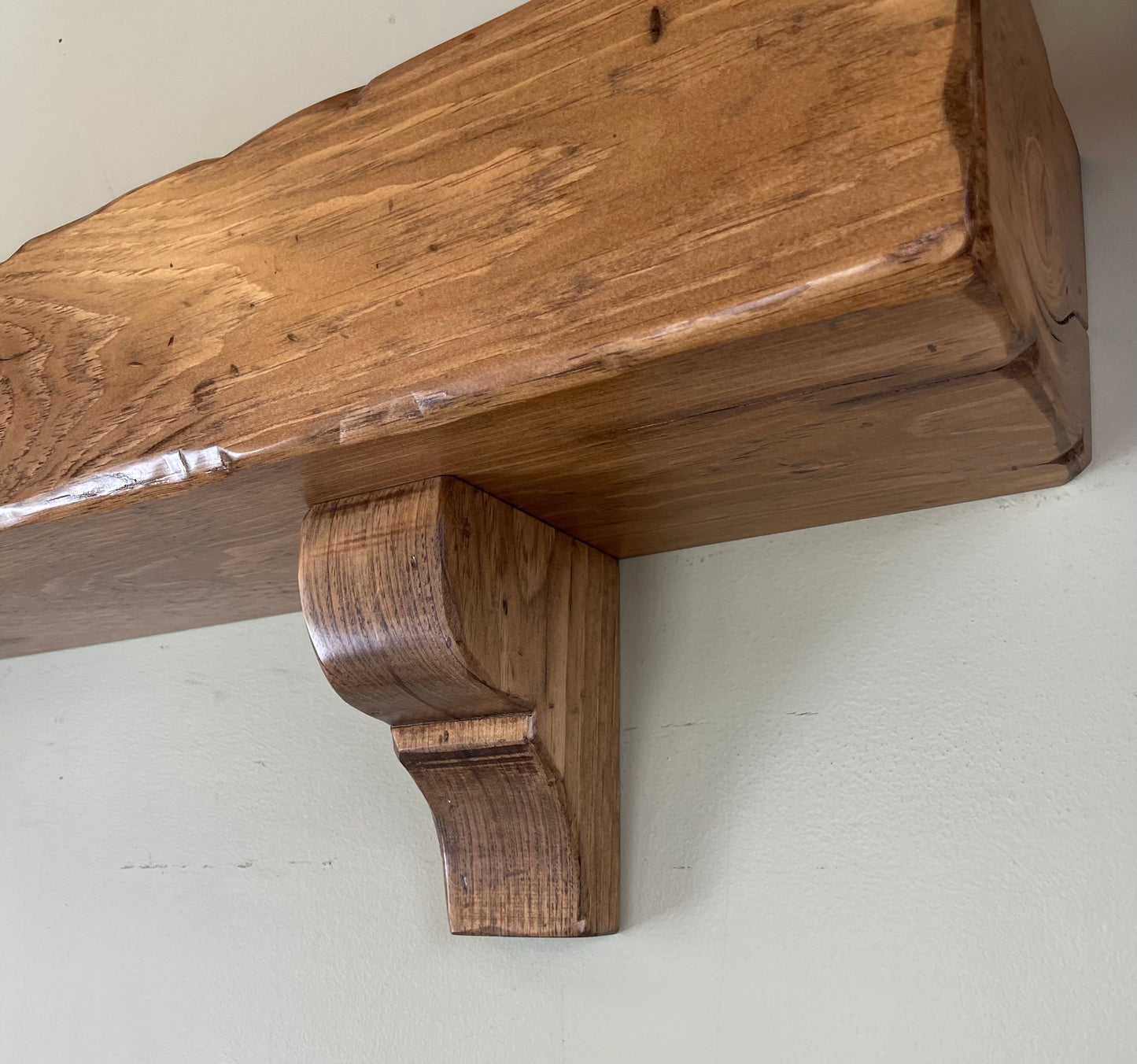 Pair of Heavy Duty Distressed Mantel Corbels
