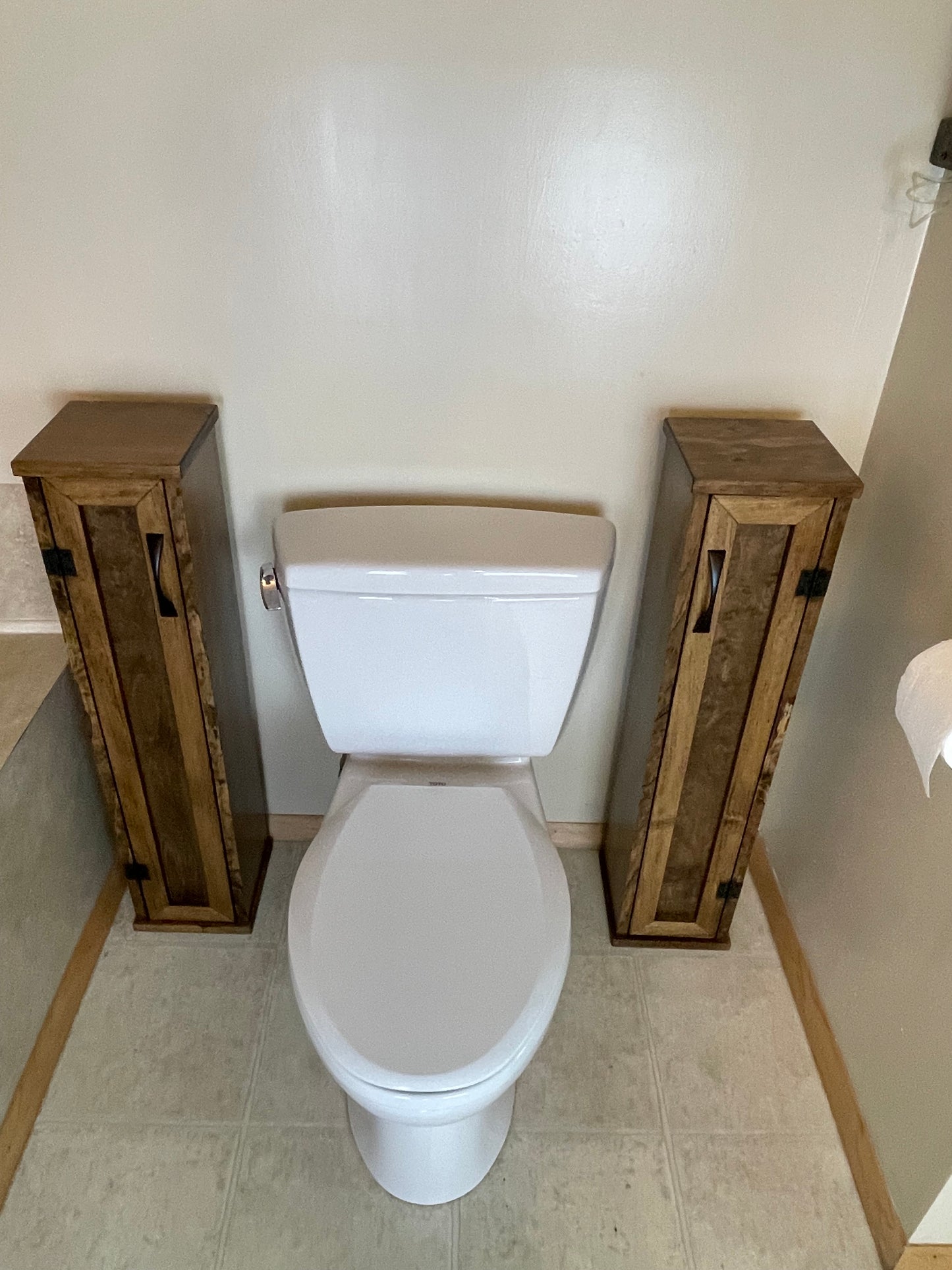 Bathroom Plunger and Toilet Paper Cabinet