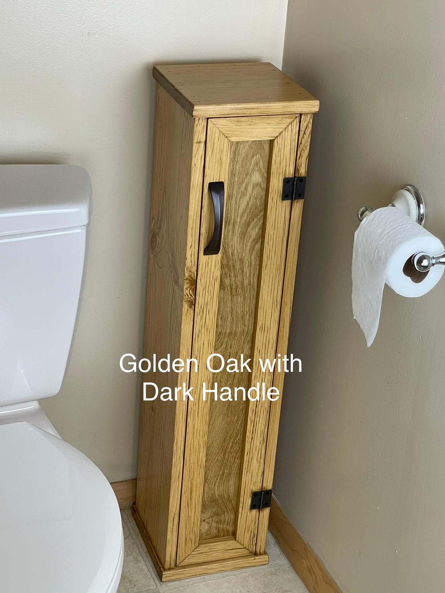 Bathroom Plunger and Toilet Paper Cabinet