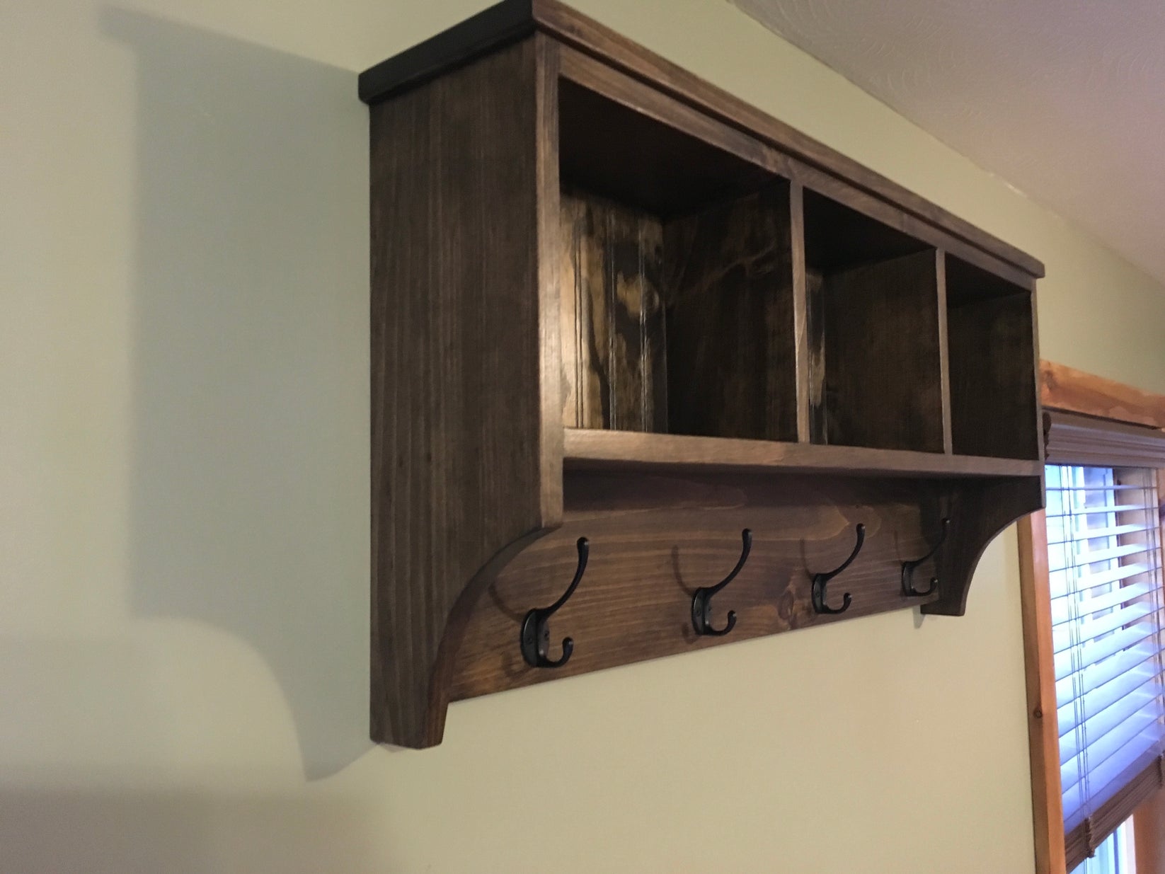 Wall Hanging Cubby Shelf – BlackberryWoodshop