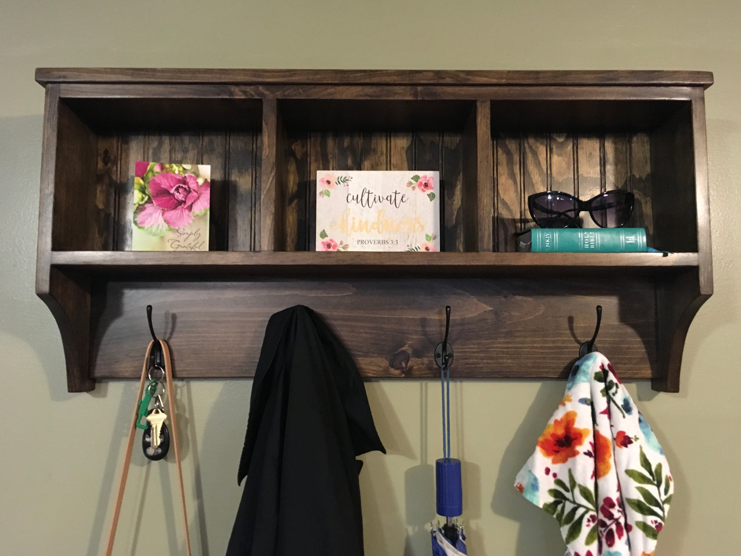 Wall Hanging Cubby Shelf