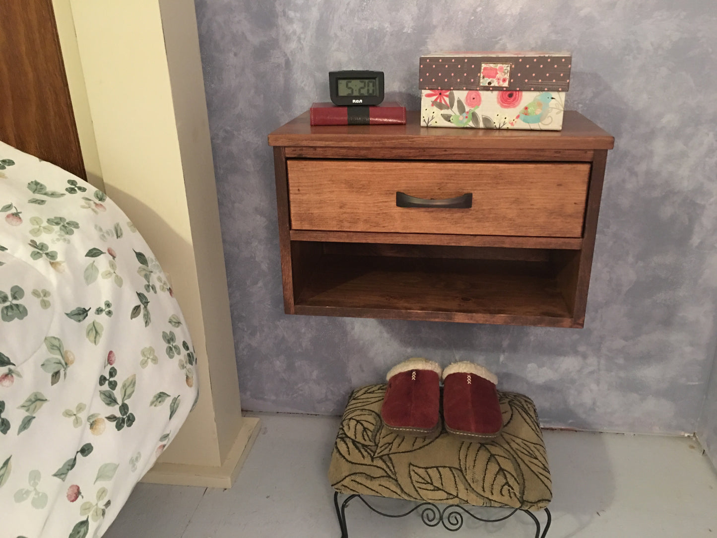 Matching Pair (2) of Large Floating Nightstands