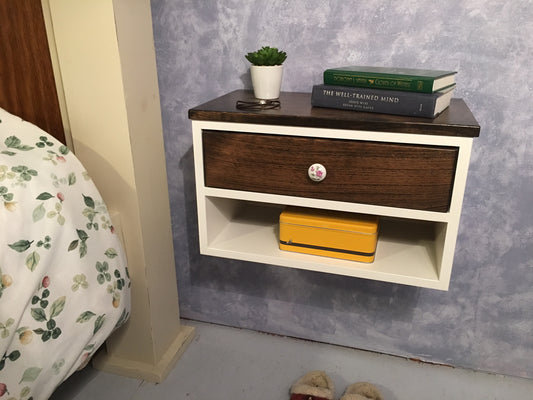 Large Floating Nightstand with Drawer