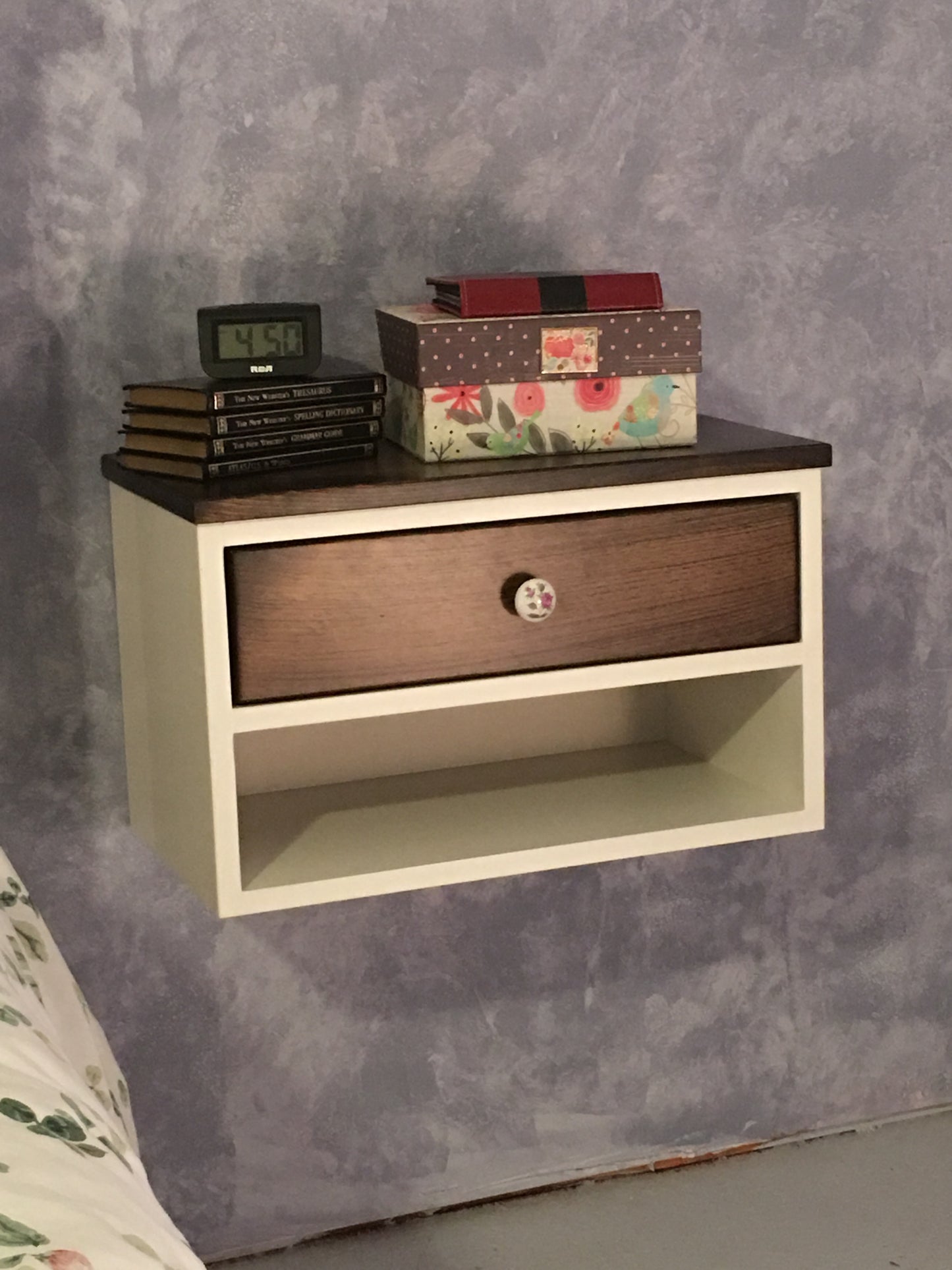 Large Floating Nightstand with Drawer